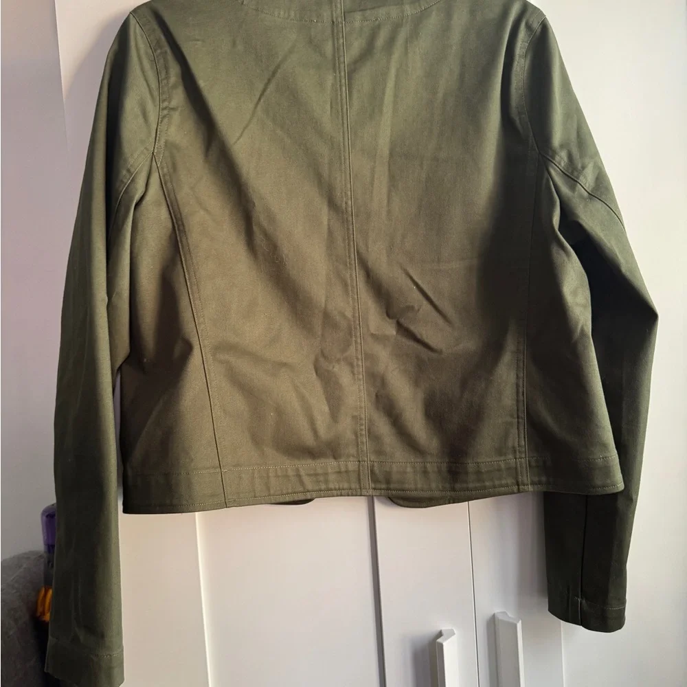 Derek Lam Utility Jacket in Olive - Picture 2 of 4